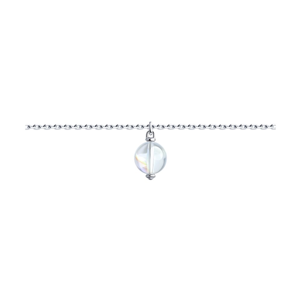 Браслет SOKOLOV из серебра с кристаллом Swarovski