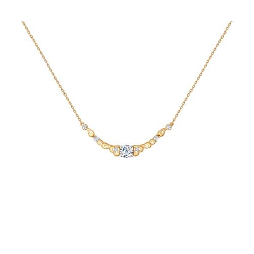 Колье SOKOLOV из золота со Swarovski Zirconia