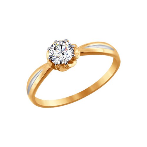 Помолвочное кольцо SOKOLOV из золота со Swarovski Zirconia