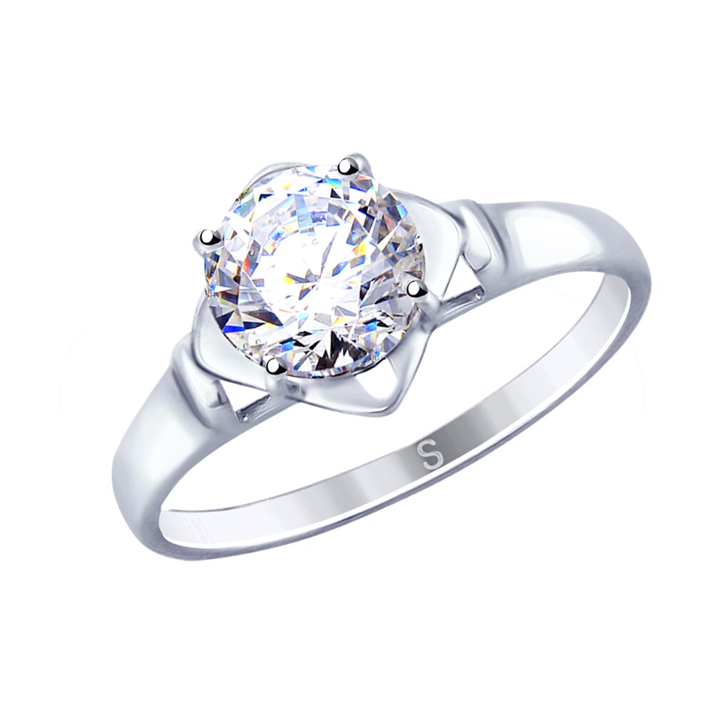 Кольцо SOKOLOV из серебра со Swarovski Zirconia