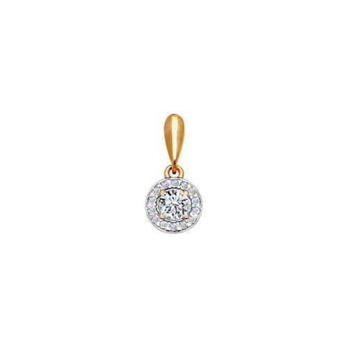 Подвеска SOKOLOV из золота со Swarovski Zirconia