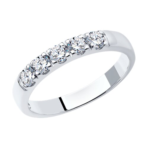 Кольцо SOKOLOV из серебра со Swarovski Zirconia