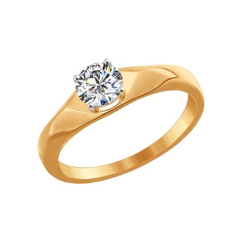 Помолвочное кольцо SOKOLOV из золота со Swarovski Zirconia