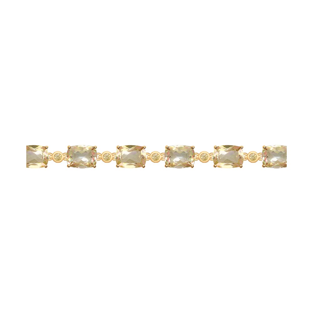 Браслет SOKOLOV из золота с топазами Swarovski и жёлтыми Swarovski Zirconia