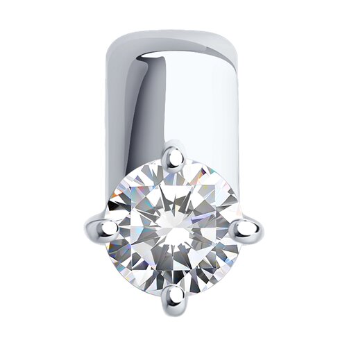 Подвеска SOKOLOV из белого золота со Swarovski Zirconia
