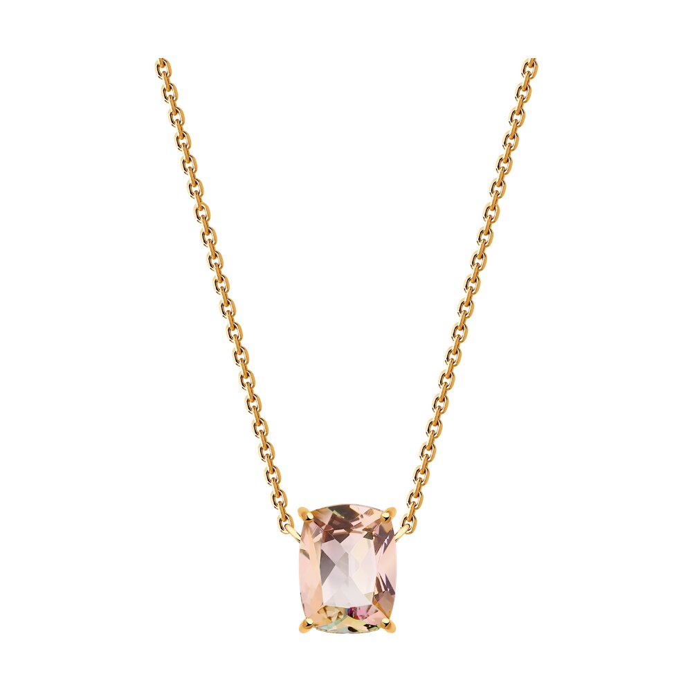 Колье SOKOLOV из золота с топазом Swarovski