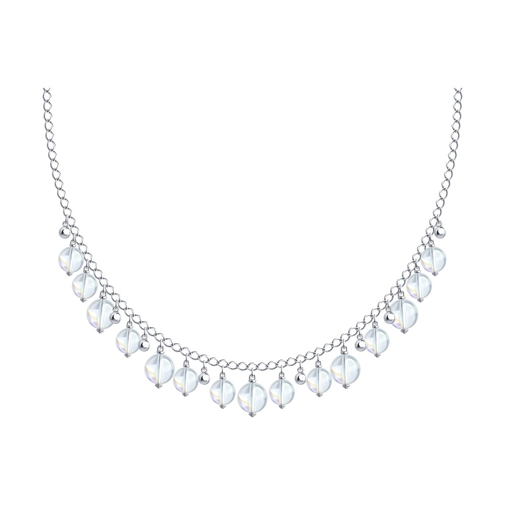 Колье SOKOLOV из серебра с кристаллами Swarovski
