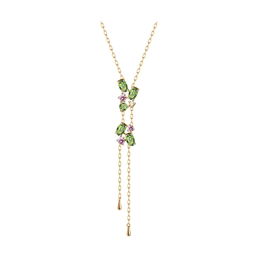Колье SOKOLOV из золота с фианитами Swarovski