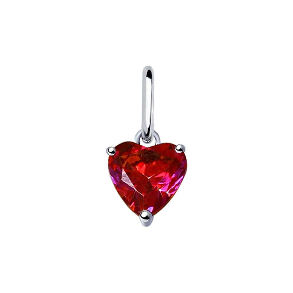 Подвеска SOKOLOV из серебра с красным Swarovski Zirconia