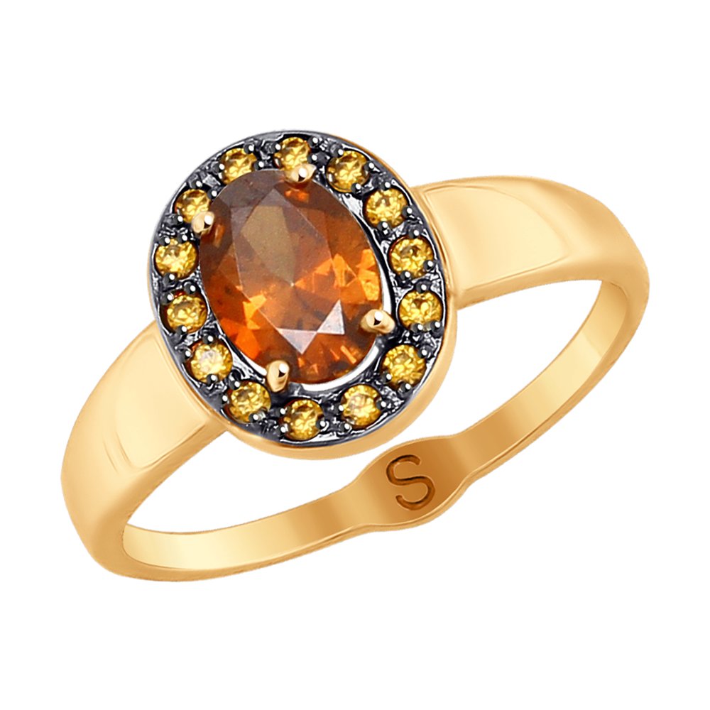 Кольцо SOKOLOV из золота со Swarovski Zirconia