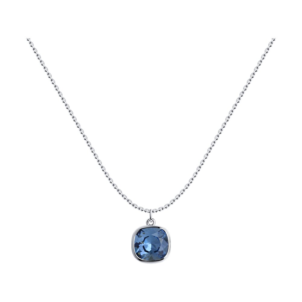 Колье SOKOLOV из серебра с кристаллом Swarovski