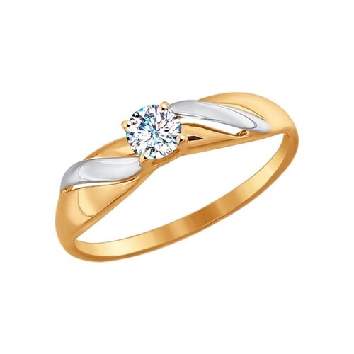 Кольцо SOKOLOV из золота со Swarovski Zirconia
