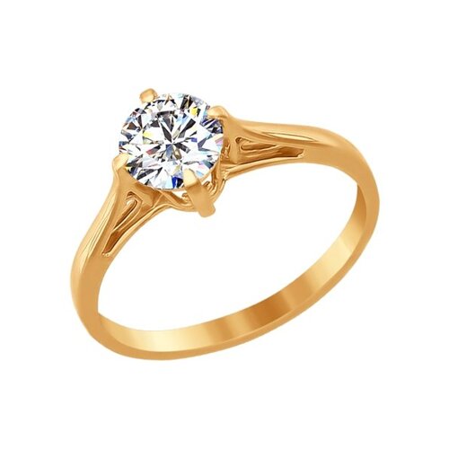 Помолвочное кольцо SOKOLOV из золота со Swarovski Zirconia