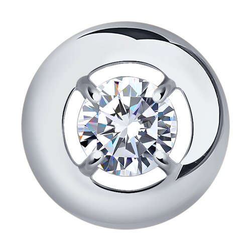 Подвеска SOKOLOV из белого золота со Swarovski Zirconia