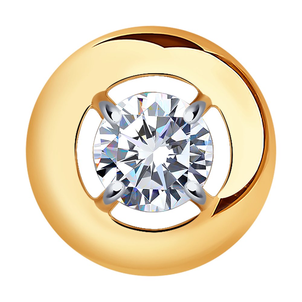 Подвеска SOKOLOV из золота со Swarovski Zirconia
