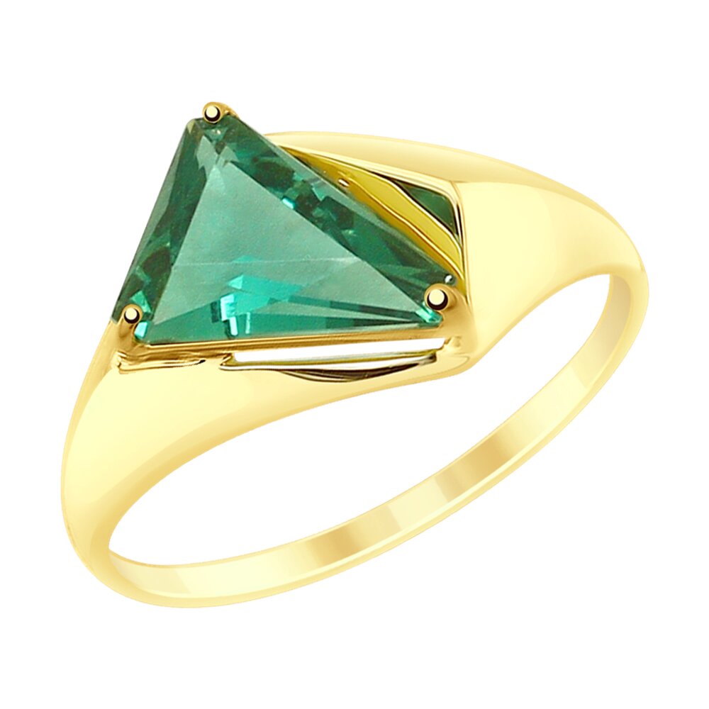 Кольцо SOKOLOV из желтого золота с кварцем