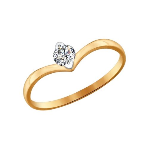 Помолвочное кольцо SOKOLOV из золота со Swarovski Zirconia