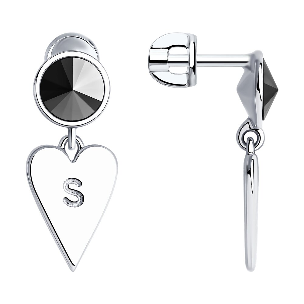 Серьги SKLV из серебра