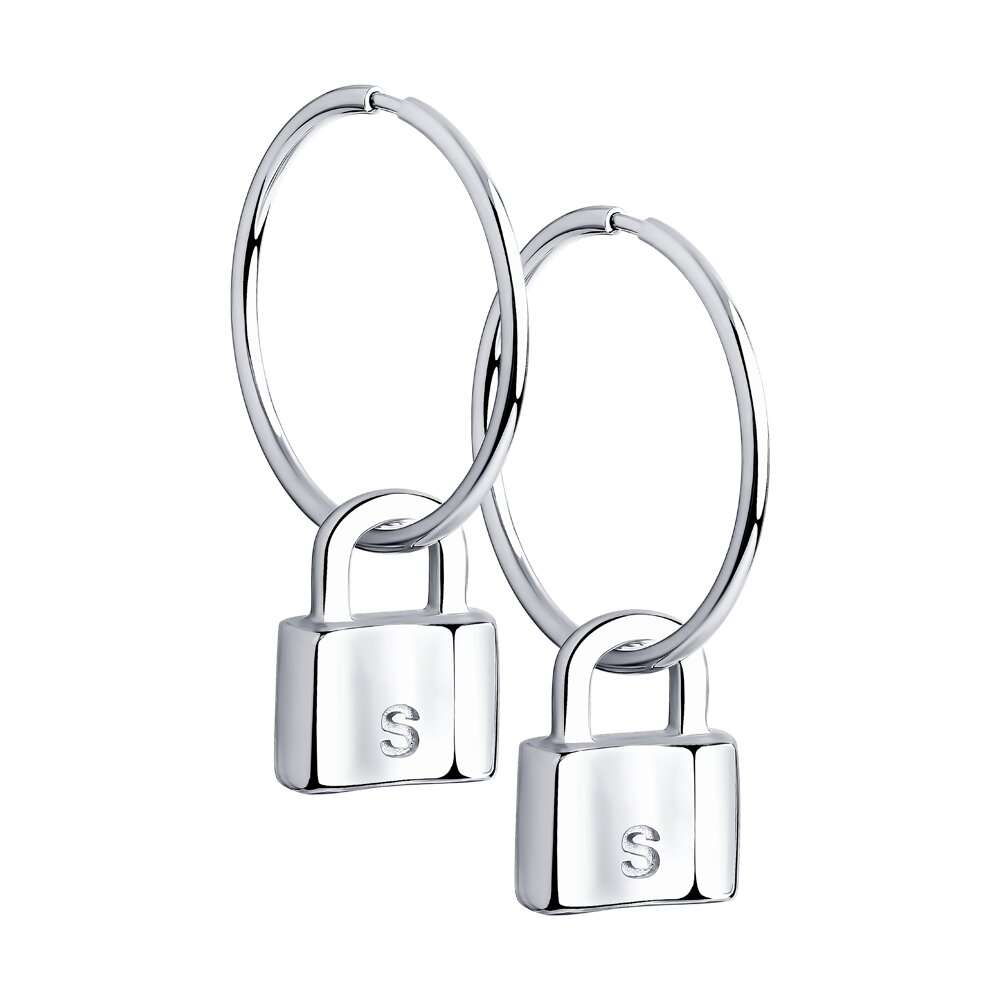 Серьги SKLV из серебра