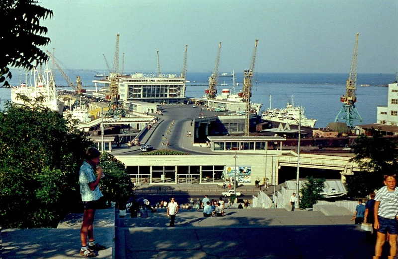 Морской вокзал. Одесса, 1969 год.
