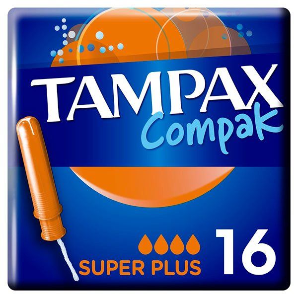Тампоны с аппликатором TAMPAX (Тампакс) Compak Super plus, 16 шт.